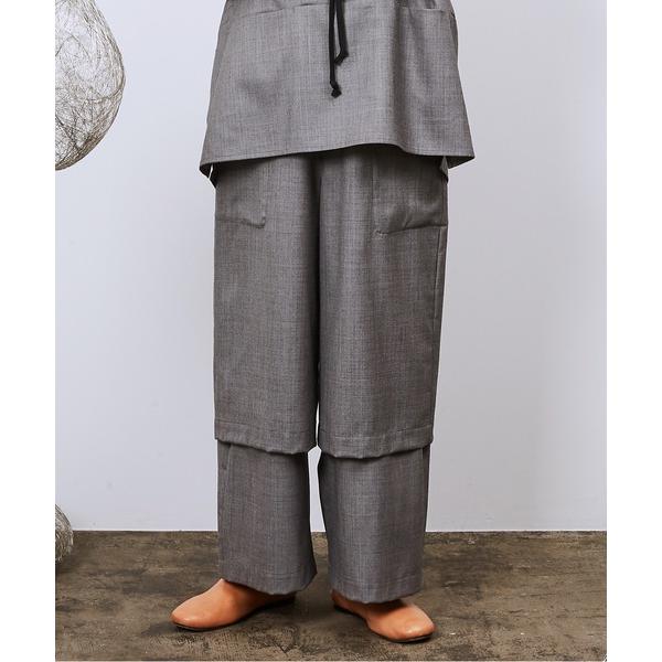 ワイドパンツ スラックス よそいき2WayルーズPT メンズ レディース