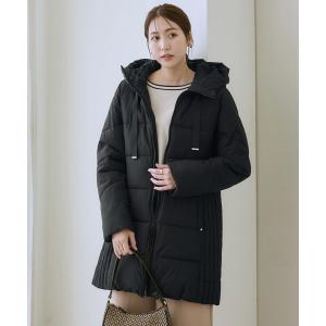 ダウンコート ダウンジャケット サイド切替ファイバーダウンコート（防風・保温性・はっ水） レディース
