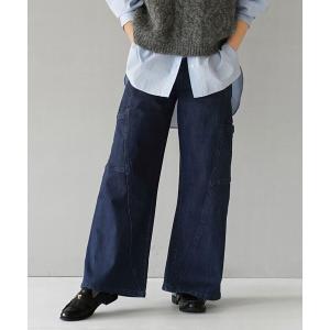 ワイドパンツ ジーンズ デニム デニムパンツ ア...の商品画像