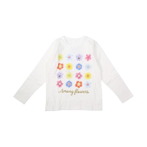 tシャツ 花柄長袖Tシャツ キッズ 子供服 女の子