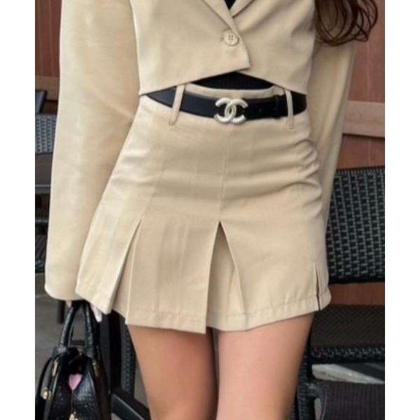 スカート Rina - ミニプリーツスカート(セットアップ可) made in INTERFACTO...