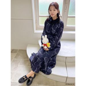 ワンピース miffy 襟付きフレアマーメイドワンピース