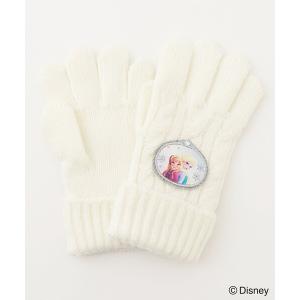 手袋 「ディズニー/FROZEN」ワッペン付き手袋 キッズ 子供 女の子
