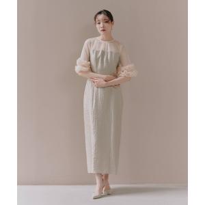 kaene（カエン） ワンピース 幾何学チュールワンピース/100546