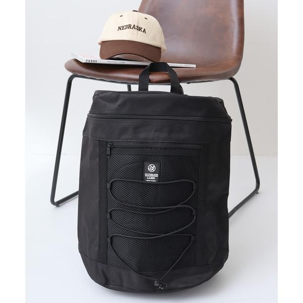 デイバック リュック 大きい商品もまるっと入るラウンドファスナードラムリュック レディース メンズ