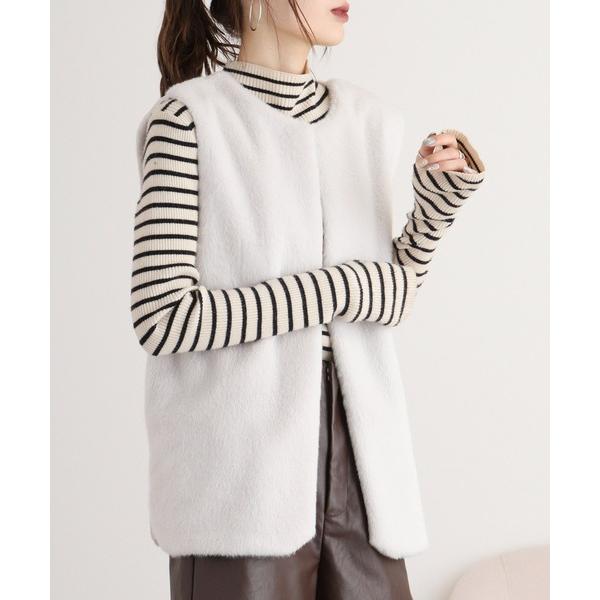 ベスト ジレ A.N.L エコファームートンジレ レディース