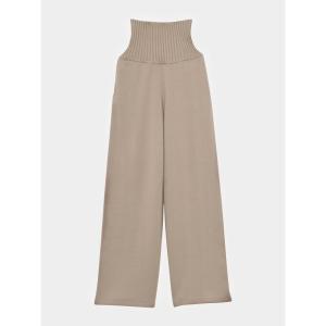 パジャマ ルームウェア Simple Knit Wide Bottom レディース