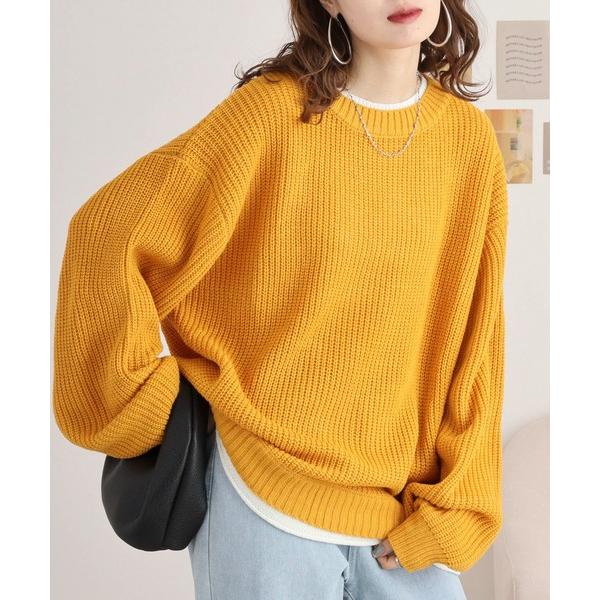 セーター ニット WS select オーバーサイズレイヤードニット メンズ レディース