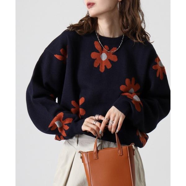 セーター ニット WS select フラワー柄ニット メンズ レディース