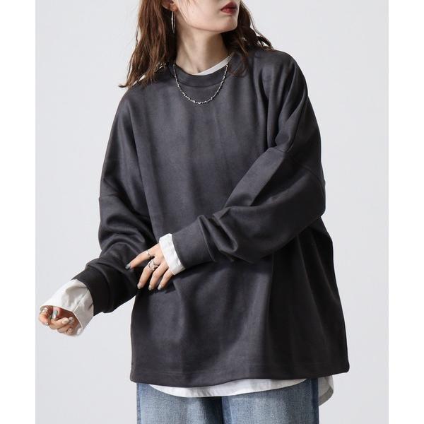 トレーナー スウェット WS select スウェードタッチ ドルマンシルエットシャツ メンズ レデ...