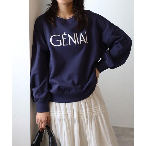 トレーナー スウェット GENIALフロッキーロゴスウェット レディース