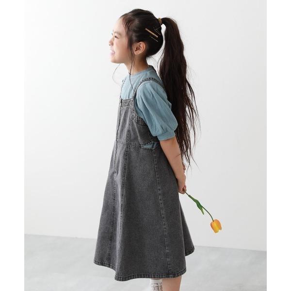 サロペット オーバーオール ライトオンス ケミカルデニム ジャンスカ キッズ 子供服 女の子