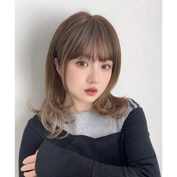 ウィッグ エクステ 「 ファジーレイヤーミディ 」 ウィッグ レディース ミディアム フルウィッグ ...