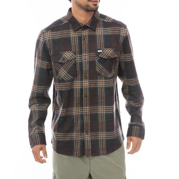 シャツ RVCA メンズ VACANCY LS 長袖シャツ/ルーカネームタグチェックシャツ メンズ ...