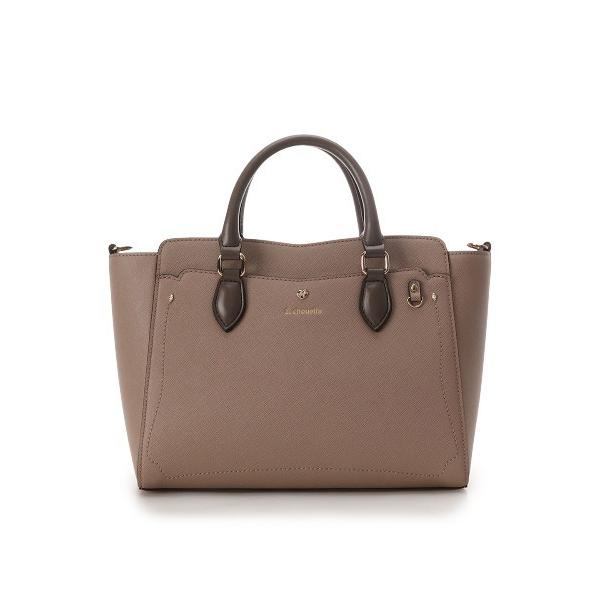 ハンドバッグ 「推し事バッグ」クリアポケット付きハートビジュートートバッグ