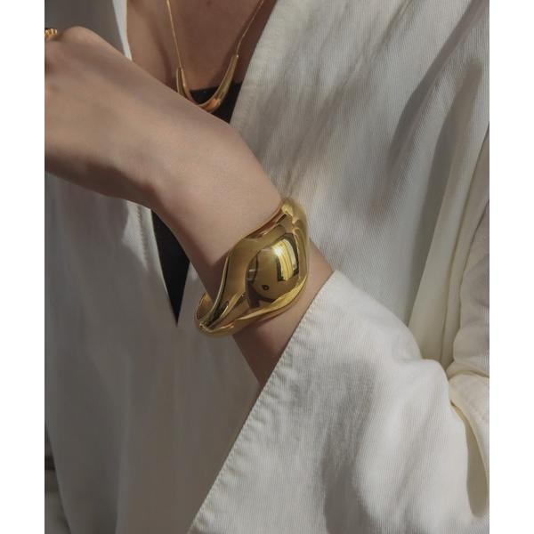 バングル 金属アレルギー対応 メタルラウンドバングル レディース