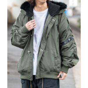 ダウンジャケット ダウン 「13」ファイヤーマンバックル N-2Bジャケット メンズ レディース