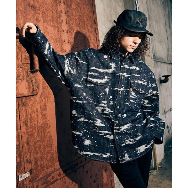 シャツ Splash Jacquard Denim Shirt / スプラッシュジャガードデニムシャ...