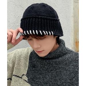 MGV（エムジーヴィー） 帽子 ハット クロシェフラワーデザインニット