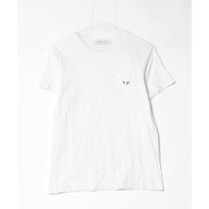 「Maison Kitsune」 半袖Tシャツ S ホワイト レディース