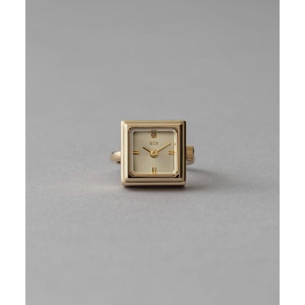 腕時計 スクエア リングウォッチ レディース
