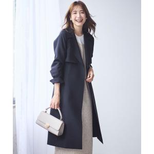 トレンチコート コート 「洗える」Nobleライトトレンチ コート レディース