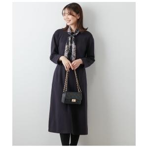 ワンピース 「手洗い可能」ストレッチポンチ ウエスト切替えワンピース