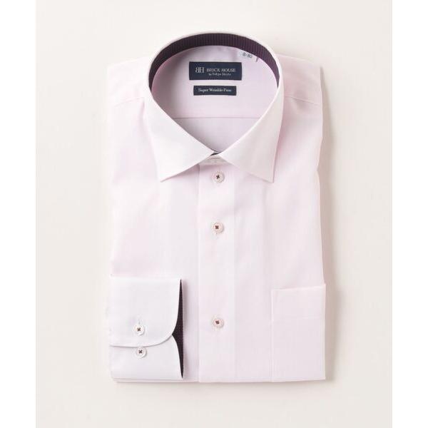 フォーマル シャツ 超形態安定ノーアイロン ワイド 長袖ビジネスワイシャツ メンズ