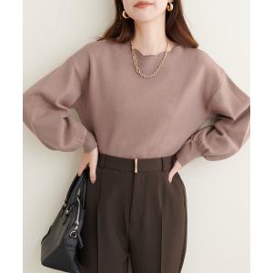 ニット セーター 衿ぐり刺繍スカラップニット レディース