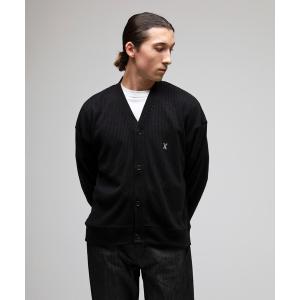 カーディガン VANQUISH / ヴァンキッシュ リブ Vネック カーディガン メンズ