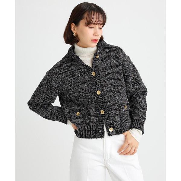 コート アウター ノットヤーンニットジャケット レディース