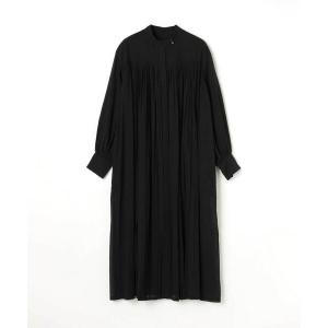 LOISIR ワンピース リネンチェックセーラーカラーワンピース