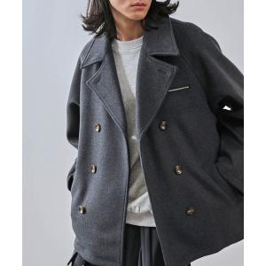 新品】V-MEN メルトン ピーコート Pコート ダブル 総裏地 無地 長袖