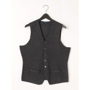 ベスト ジレ TRANS CONTINENTS BIZニット ニットジレ メンズ