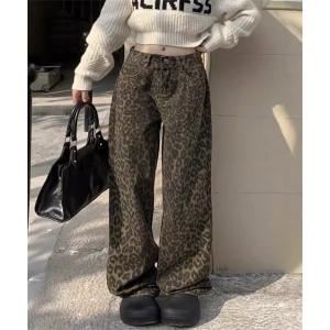 madrepadre ジーンズ デニム デニムパンツ レオパード柄デニムパンツ