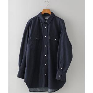 「apart by lowrys」 長袖シャツ FREE ネイビー レディース