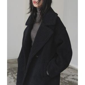 ピーコート pコート テーラードボアコート レディース