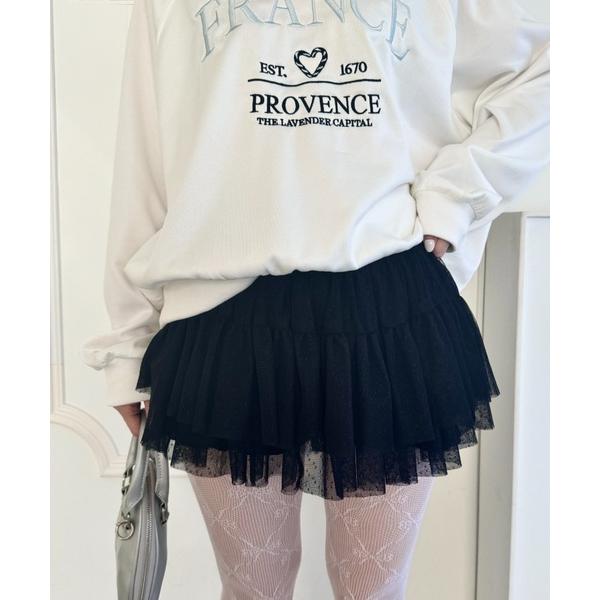 パンツ ドットチュールバレリーナスカパン レディース