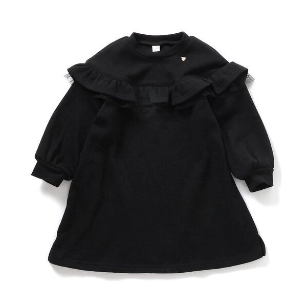 ワンピース 「WEB限定」フリル裏シャギーワンピース キッズ 子供服 女の子