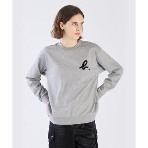 トレーナー スウェット ”b.”ロゴ コットン 長袖 スウェット レディース メンズ