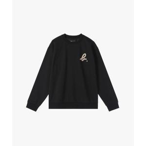 トレーナー スウェット ”b.”ロゴ コットン 長袖 スウェット レディース メンズ