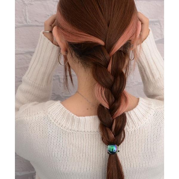ヘアゴム 「float」オーロラ カラフル ボール ヘアゴム