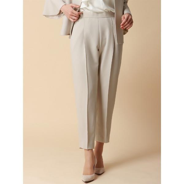 セレモニースーツ スラックス パンツ ピンタックテーパードパンツ  ハンドウォッシュ  ストレッチ ...