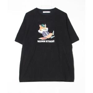 「Maison Kitsune」 半袖Tシャツ M ブラック メンズ