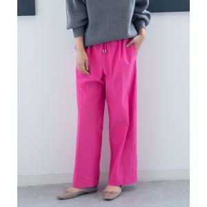 「NANO universe」 イージーパンツ FREE ピンク レディース