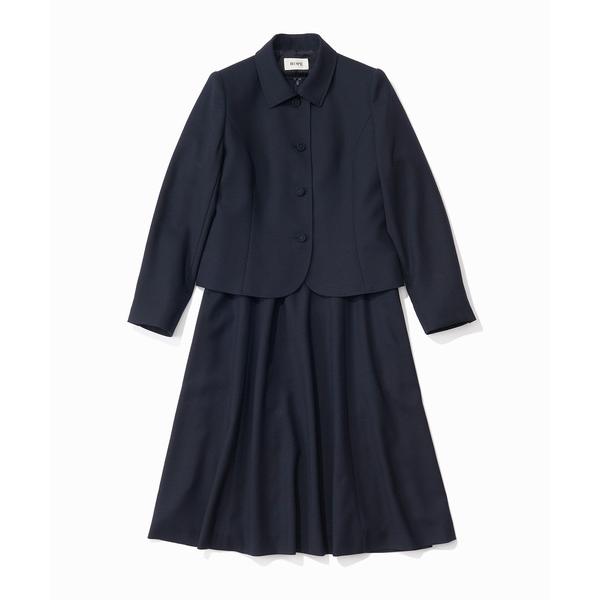 ワンピース 「J'aDoRe・店舗限定」「理英会監修」ウールクレープステンカラージャケット＆フレアワ...