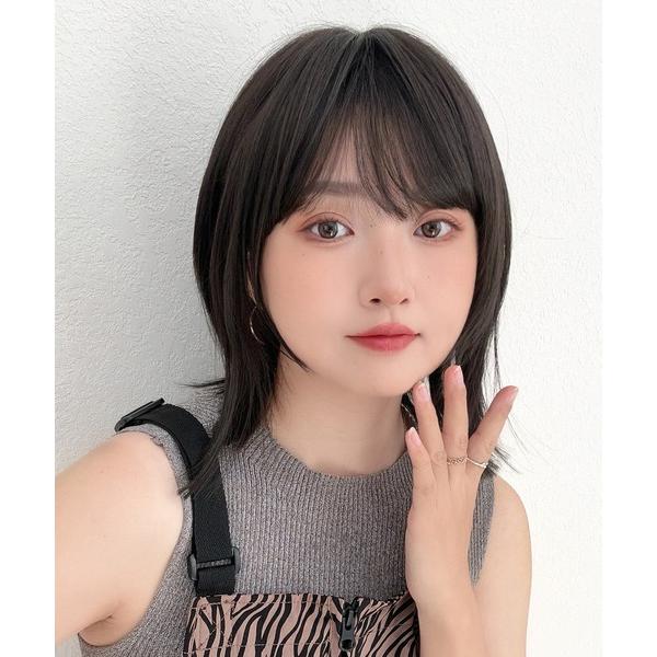 ウィッグ エクステ 「 ネオウルフレイヤー 」 ウィッグ レディース ミディアム ボブ 自然 フルウ...