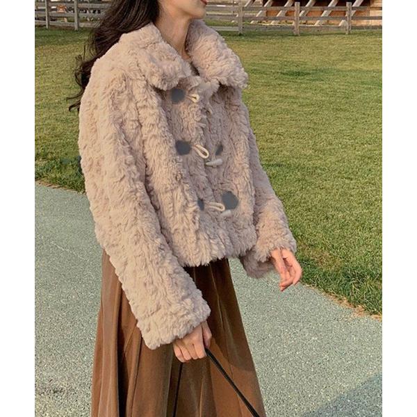 コート アウター Nia/「冬のデートコーデ」「もこもこな肌触り」ショート丈 ボアジャケット レディ...