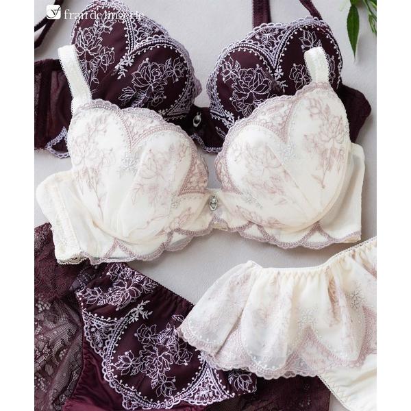 ブラジャー ロマンチックランジェリー 安定感のすっきりバストメイク 「ノーブルティアラブラ001」 ...