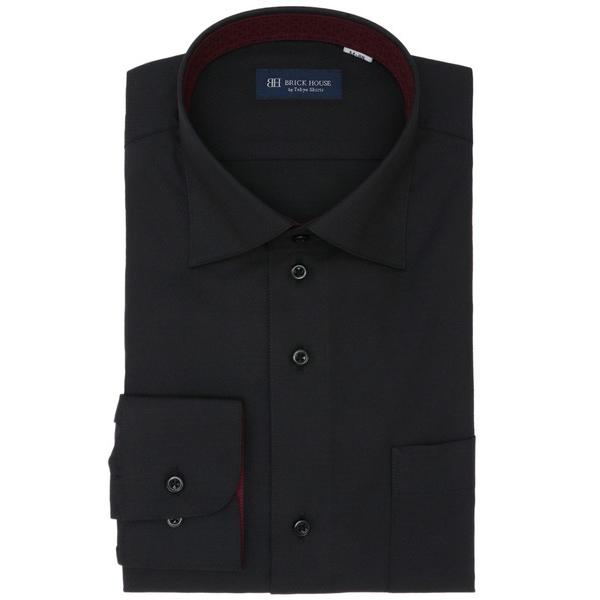 フォーマル シャツ 透け防止 形態安定ノーアイロン ワイド 長袖ビジネスワイシャツ（大きいサイズ・長...